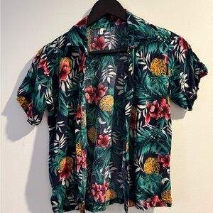 Tropical Floral Short Sleeve Shirt